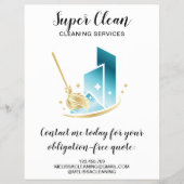 Prospectus 21,6 Cm X 24,94 Cm Maison commerciale moderne de nettoyage domestique (Dos)