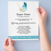 Prospectus 21,6 Cm X 24,94 Cm Maison commerciale moderne de nettoyage domestique (main)