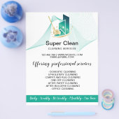 Prospectus 21,6 Cm X 24,94 Cm Maison commerciale moderne de nettoyage domestique (Simple)