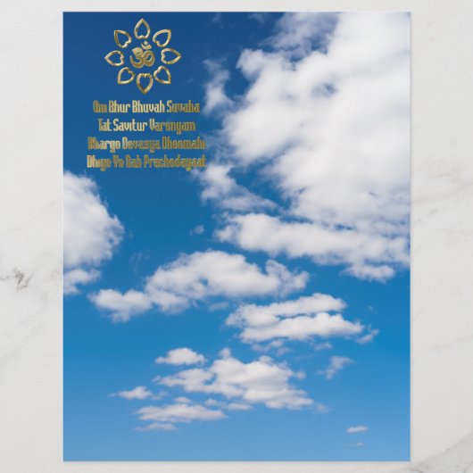 Prospectus 21,6 Cm X 24,94 Cm Mantra de Gayatri (Devant)