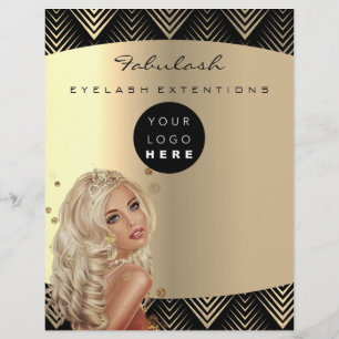 Prospectus 21,6 Cm X 24,94 Cm Maquillage Artiste Beauté Or Black Logo Prix des c