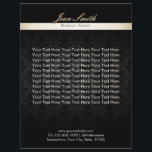 Prospectus 21,6 Cm X 24,94 Cm Maquillage Artiste Noir Damas Beauté Salon Brochur<br><div class="desc">Maquillage Artiste Gold Striped Élégant Black Damask Beauté Salon Brochures.</div>