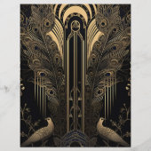 Prospectus 21,6 Cm X 24,94 Cm Mariage Art déco élégant et économique (Dos)