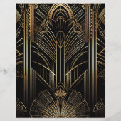 Prospectus 21,6 Cm X 24,94 Cm Mariage Art déco géométrique Budget (Dos)