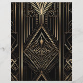 Prospectus 21,6 Cm X 24,94 Cm Mariage Art déco géométrique Budget (Dos)