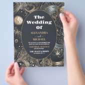 Prospectus 21,6 Cm X 24,94 Cm Mariage céleste argent élégant budget (main)