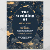 Prospectus 21,6 Cm X 24,94 Cm Mariage céleste bleu nuit (Devant)