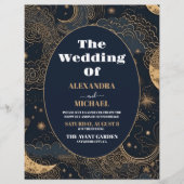 Prospectus 21,6 Cm X 24,94 Cm Mariage céleste bleu nuit (Devant)