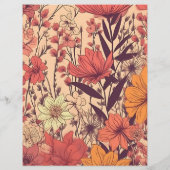 Prospectus 21,6 Cm X 24,94 Cm Mariage Fleur sauvage rose jaune rose (Dos)