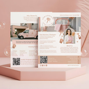 Prospectus 21,6 Cm X 24,94 Cm Marketing de nettoyage de maison chic et moderne p