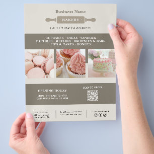 Prospectus 21,6 Cm X 24,94 Cm Marketing des affaires de rouleau à pâtisserie