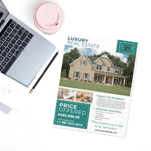 Prospectus 21,6 Cm X 24,94 Cm Marketing personnalisé pour l'immobilier de luxe