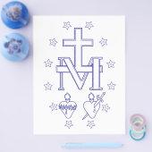 Prospectus 21,6 Cm X 24,94 Cm Médaille de Notre-Dame des Grâces (Simple)