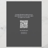 Prospectus 21,6 Cm X 24,94 Cm Medical Clinic Urgent Care Gray Logo QR (Dos)