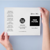 Prospectus 21,6 Cm X 24,94 Cm Menu et guide de tarification (main)