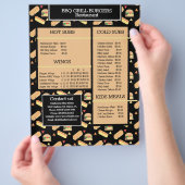 Prospectus 21,6 Cm X 24,94 Cm Menu Simple Hamburger BBQ Grill Restaurant (main)
