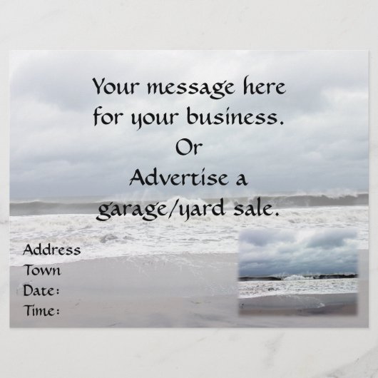 Prospectus 21,6 Cm X 24,94 Cm Mer orageuse de l'océan Atlantique (Devant)