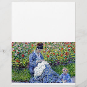 Prospectus 21,6 Cm X 24,94 Cm Mère et fille dans le jardin