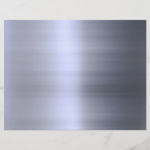Prospectus 21,6 Cm X 24,94 Cm Métal argenté brossé texturé