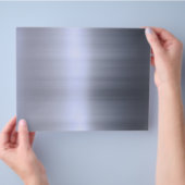 Prospectus 21,6 Cm X 24,94 Cm Métal argenté brossé texturé (main)