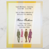 Prospectus 21,6 Cm X 24,94 Cm Mode rétro Modèle (Dos)