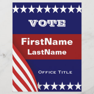 Prospectus 21,6 Cm X 24,94 Cm Modèle de campagne