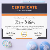 Prospectus 21,6 Cm X 24,94 Cm Modèle de certificat (Simple)