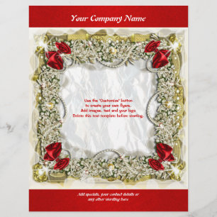 Prospectus 21,6 Cm X 24,94 Cm Modèle de dépliant Promotions de Noël marketing