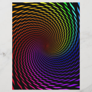 Prospectus 21,6 Cm X 24,94 Cm Modèle de flyer : conception en spirale colorée
