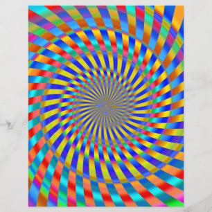 Prospectus 21,6 Cm X 24,94 Cm Modèle de flyer : conception en spirale colorée