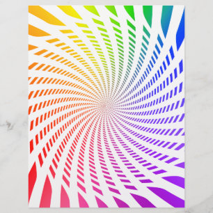Prospectus 21,6 Cm X 24,94 Cm Modèle de flyer : conception en spirale colorée