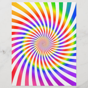 Prospectus 21,6 Cm X 24,94 Cm Modèle de flyer : conception en spirale colorée