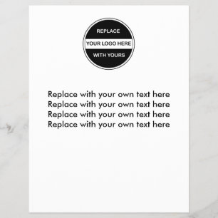 Prospectus 21,6 Cm X 24,94 Cm Modèle de prospectus du logo de l'entreprise