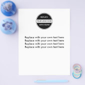 Prospectus 21,6 Cm X 24,94 Cm Modèle de prospectus du logo de l'entreprise (Simple)