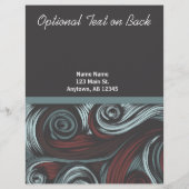 Prospectus 21,6 Cm X 24,94 Cm modèle de prospectus Salon customisé (Dos)