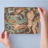 Prospectus 21,6 Cm X 24,94 Cm modèle de prospectus Salon customisé (main)