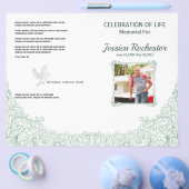 Prospectus 21,6 Cm X 24,94 Cm Modèle du programme funéraire commémoratif (Simple)