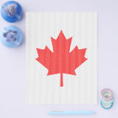 Prospectus 21,6 Cm X 24,94 Cm Modèle Knit Maple Leaf Tricot Motif (Simple)