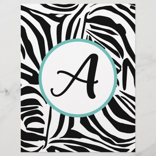 Prospectus 21,6 Cm X 24,94 Cm Modèle Zebra (Devant)