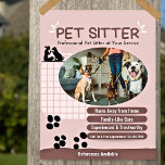 Prospectus 21,6 Cm X 24,94 Cm Modern Ajouter Votre Photo Pet Sitter Flyer<br><div class="desc">Félicité et professionnel voyant animal de compagnie flyer pour votre petite entreprise. Modèle pour ajouter vos informations. Vous pouvez remplacer cette image masquée par votre propre photo (ou garder telle quelle).</div>