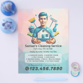 Prospectus 21,6 Cm X 24,94 Cm Modern House Cleaning Maid Service Housekeeping (Simple)
