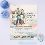 Prospectus 21,6 Cm X 24,94 Cm Modern House Cleaning Maid Service Housekeeping (Simple)