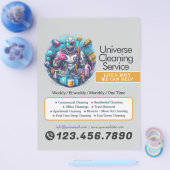 Prospectus 21,6 Cm X 24,94 Cm Modern House Cleaning Maid Service Housekeeping (Simple)
