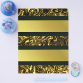 Prospectus 21,6 Cm X 24,94 Cm Moderne beautiful golden pattern curving Fashionar (Simple)
