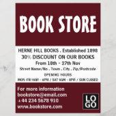 Prospectus 21,6 Cm X 24,94 Cm Moderne Gras, Publicité de librairie (Devant)