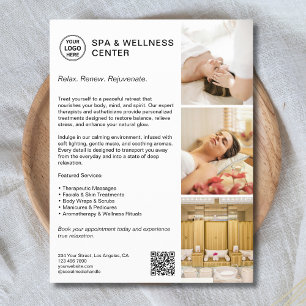 Prospectus 21,6 Cm X 24,94 Cm Moderne Spa Wellness White Promotions Business