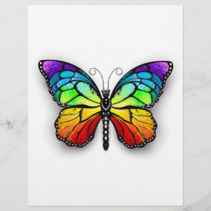 Prospectus 21,6 Cm X 24,94 Cm Monarque papillon arc-en-ciel