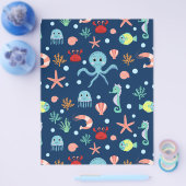 Prospectus 21,6 Cm X 24,94 Cm Monde marin (Simple)