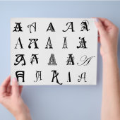 Prospectus 21,6 Cm X 24,94 Cm Monogramme "A" (main)