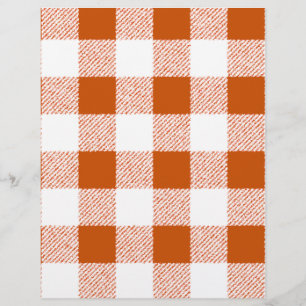 Prospectus 21,6 Cm X 24,94 Cm Motif Brown En vichy chèque
